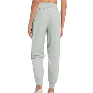 Pantalones Harem de Maternidad de Cintura Alta Negros, Largos hasta el Tobillo, con Cintura Elástica, Tejido Casual de Poliéster Transpirable, con Bolsillos, para Invierno, Color Liso - Product Image 2