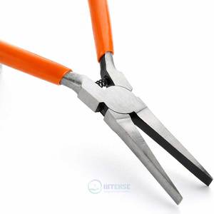 2 Pcs Flat <b>Nose</b> Pliers 5 Inch Flat <b>Long</b> Needle <b>Nose</b> Pliers for Jewelry Making Wire Bending Craft Repair DIY Hand Tool - Product Image 5