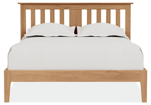 Contemporary Solid Wood <b>Bed</b> with Architectural Base | KD Flat Pack Bedroom Furniture India - Product Image 5