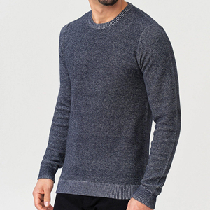 เสื้อสเวตเตอร์คอวีทรงปกติสำหรับผู้ชาย ผ้าฝ้าย 100% - Product Image 2
