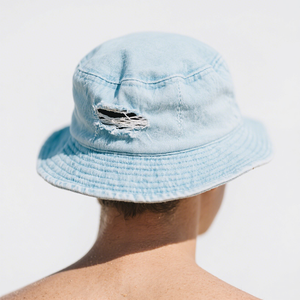 Chapeau Bob en Coton Effet Vieilli de Qualité Supérieure OEM 2026, Chapeau Bob Personnalisé avec Logo en Gros, Chapeau Bob en Jean - Product Image 5