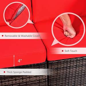 เปลี่ยนลานของคุณด้วยเฟอร์นิเจอร์หวายคุณภาพสูงเพื่อให้ดูทันสมัย - Product Image 2