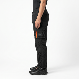 Pantalon cargo techwear pour homme, 120 g/m², en nylon froissé Ripstop, coupe large et ample, style streetwear, fabricant de vêtements sur mesure OEM - Product Image 3