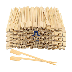 PRODUCTO POPULAR Palitos de Bambú Natural Desechables Resistentes al Calor para Pollo, Carne, Mariscos, Vegetales, Kebab y Barbacoa - Product Image 1