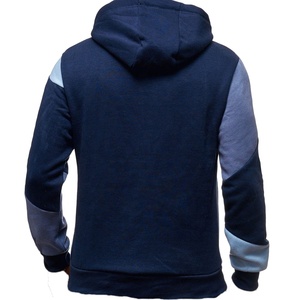 Sudadera con capucha para hombre, de gran peso, jersey con estampado de bloque de color, liso, con bolsillo frontal - Product Image 5