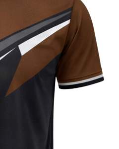 Camisa de verano para hombre, de algodón peinado, con cuello a rayas, manga corta, nueva camiseta personalizada, informal, para negocios, a bajo precio. - Product Image 3