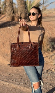 Premium Genuine Leather Fringe Handbag for Women – Vintage Boho Style Shoulder <b>Bag</b> with Tassels & <b>Studded</b> Detail - Product Image 6