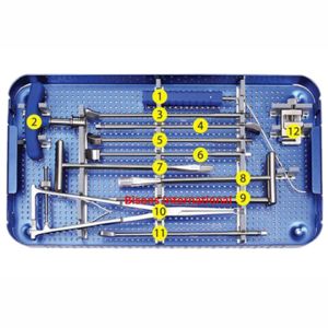 BISONS - Juego de Instrumentos Ortopédicos Manuales de Acero Inoxidable para Cirugía de Columna Vertebral TLIF PEEK Cage - Product Image 3