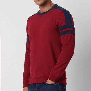 Nouvel Arrivage – Sweat-shirt Homme Col Rond Coupe Ample et Oversize, Blocs de Couleurs Basiques, Qualité Supérieure, en Coton Mélangé Personnalisable - Product Image 4