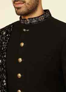 Traje de novio indio pakistaní de diseño Sherwani para hombre - Product Image 3