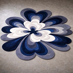 Tapis abstrait tufté à la main, tapis de sol haut de gamme, tapis design moderne fait main, tapis de luxe pour salon, chambre à coucher, décoration intérieure - Product Image 4
