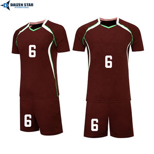 Professional Volleyball Uniform Custom Logo Jersey Set Breathable Polyester Sportswear - Product Image 4
