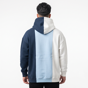 Sudadera con Capucha de Algodón Grueso para Hombre, con Logotipo Personalizado, Tres Tonos de Color, Estilo Casual Urbano, Talla Grande - Product Image 6