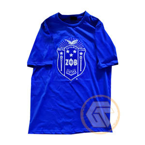 Camiseta de Algodón Personalizada al por Mayor de Zeta Phi Beta, Ropa Fina de Sororidad para Mujer, Fraternidad, Todas las Temporadas, Lisa, Teñida, Transpirable - Product Image 2