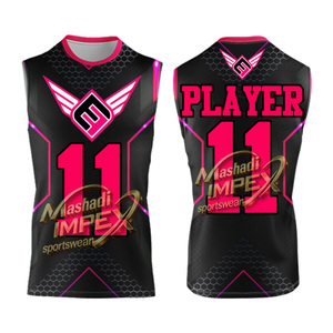 Youth <b>Compression</b> 7v7 Jersey Sublimated Sleeveless Hooded 7on7 Football Uniforms Jersey's - Product Image 5