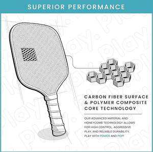 Raquette de pickleball en fibre de verre à noyau en nid d'abeille de 16 mm d'épaisseur, durable, pour l'extérieur, personnalisable, de haute qualité, pour les sports de plage, vente chaude - Product Image 6