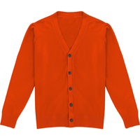 Cardigan Homme Tendance Haut de Gamme Personnalisable Col V Manches Longues Patchwork Laine/Nylon Bouton Unique Hiver