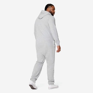 Comfortable <b>Man</b> Onesie Plush Hooded <b>Pajama</b> Jumpsuit Winter Sleepwear <b>Man</b> Onesie Soft <b>Fleece</b> Full Body Lounge Adult Warm Homewear - Product Image 3