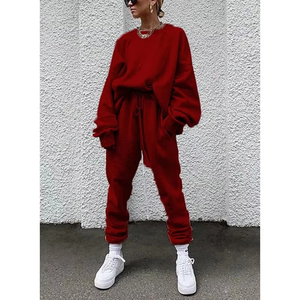Conjunto Deportivo Informal Personalizado para Mujer, Sudadera con Capucha y Pantalones Deportivos, Traje Deportivo de Color Sólido, Proveedor OEM ODM - Product Image 5
