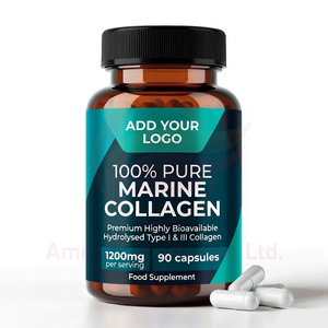 Capsules de collagène marin OEM 1200 mg, collagène de poisson hydrolysé de type I et complément en marque privée - Product Image 2
