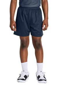 Men's Lightweight High-Waisted Elastic Waist 5" Inseam <b>Basketball</b> Mesh Shorts-Polyester/Cotton Fabric Quick Dry Breathable Solid - Product Image 5