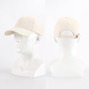 Unisex Baseball Cap 6-Panel Solid Color Cotton Fitted Casual Hat Adult Size 58-60CM - Product Image 3