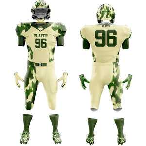 Teamwear Uniform High Quality Digital Printing Club American Football Uniform 100% Polyester Breathable Quick Dry Sublimated - Product Image 1