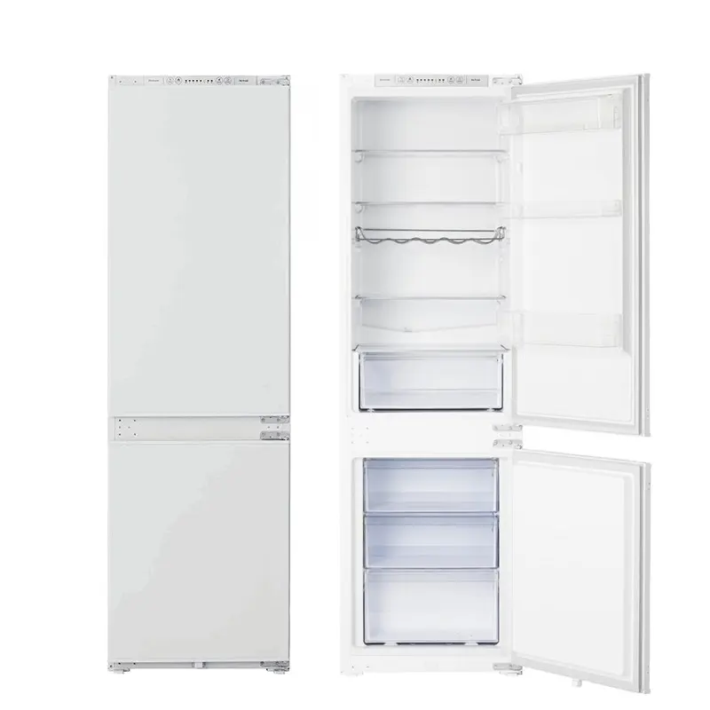 240L Home Appliance White Bottom Freezer Built-in Fridge Refrigerator