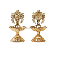 Lanterne décorative en laiton Shanku Chakra Kubera, style Art Déco, personnalisable, multifonctionnelle, suspendue, pour mariage et Diwali, antirouille, légère
