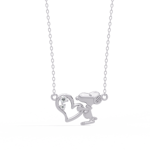 Collar con Colgante de Plata de Ley 925 con Baño de Oro Vermeil, Diamante Cultivado en Laboratorio, Colgante Personalizado para Parejas, Joyería Fina de Plata 92.5, OEM ODM - Product Image 1