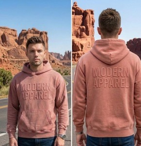 Venta de Fábrica: Sudaderas con Capucha Personalizadas de Alta Calidad, Sudaderas Extra Grandes con Estampado Puff y Efecto Lavado - Product Image 2