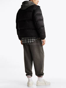 แจ็กเก็ตขนเป็ดมีฮู้ดสำหรับผู้ชายใส่กลางแจ้งเสื้อขนเป็ดมีซิปปิดสำหรับเล่นกีฬามีฉลากตามสั่ง - Product Image 2