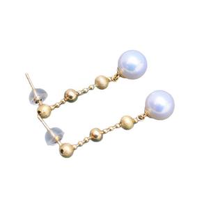 Pendientes Colgantes de Plata S925 con Perlas de Agua Dulce de 6-7mm, Luz Intensa, Populares, para Transmisiones en Vivo - Product Image 5