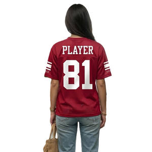 Jersey de Fútbol Americano Transpirable de Malla para Mujer, Uniforme de Equipo Personalizado, Marca Privada, Fabricante OEM - Product Image 4