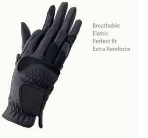 Gants d'équitation en cuir véritable pour femmes toutes saisons, gants d'équitation classiques à adhérence optimale, coupe régulière, qualité supérieure pour l'équitation - Product Image 2