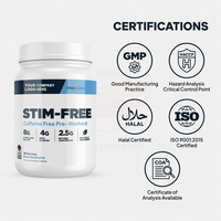 Polvo Pre-Entrenamiento Sin Cafeína, Suplemento Energético Sin Estimulantes, Polvo Pre-Entrenamiento de Marca Privada, Suministro al por Mayor, Fabricación OEM