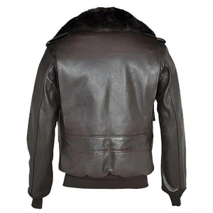 เสื้อแจ็คเก็ตบอมเบอร์หนังวัวแท้แบบเปลือย รุ่น A-2 - Product Image 2