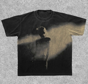 Camiseta de Hombre con Logotipo Personalizado, Corte Cuadrado, Algodón Grueso 100% Algodón, Hombros Caídos, Estilo Urbano, Camisetas Oversize para Hombre - Product Image 5