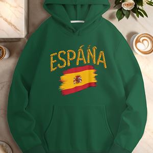 Drapeau de l'espace Espagne Pride Design sweats à capuche décontractés pour femmes - Product Image 4
