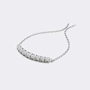 สร้อยคอจี้เพชรทรงกลม 2.10 กะรัต ฝังแบบหนามเตย - Product Image 5