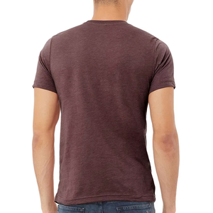 Men's Dark Brown Short Sleeve O-Neck T-Shirt Regular Fit Knitted Casual Solid <b>Design</b> 100% Cotton Jersey Fabric - Product Image 2