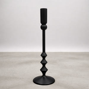 Porte-bougie conique moderne en aluminium moulé, chandelier géométrique minimaliste pour centre de table de mariage - Product Image 1