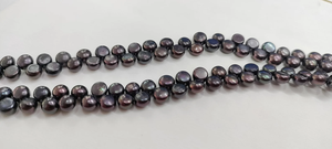 Perlas naturales de agua dulce de color pavo real, redondas, tipo cabujón, de 6 mm, hilo de 15 pulgadas, piedra preciosa natural para la fabricación de joyería a precio de mayoreo. - Product Image 2