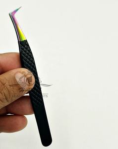 Pinces à cils noires mates et multicolores, pinces à cils volume russe, pinces à cils à pointes en fibre et fournitures - Product Image 6