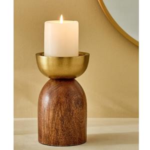 Portavelas de madera y vidrio de diseño moderno, novedad en decoración de bodas, tendencia para hoteles, restaurantes y oficinas. - Product Image 3