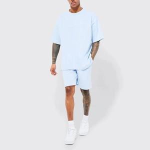 Conjunto de Verano para Hombre, Conjunto de 2 Piezas, Camisa Casual de Manga Corta con Botones y Pantalones Cortos Deportivos, Ropa de Calle para Verano - Product Image 3