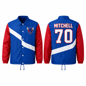 Streetwear Coaches <b>Jacket</b> producer premium polyester lining pockets collar coated <b>packable</b> oversized regular reversible seasonal - Product Image 4
