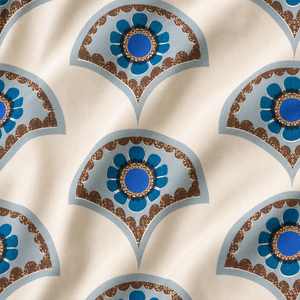 Aura Digital Flat Crepe LuxeFlow Printed Chroma Wave Woven Combed 120GSM Indian Style Anti-Bacteria Eco-Friendly Organic Home - Product Image 1