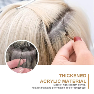 Kit d'outils pour extensions capillaires en plastique, ensemble d'installation et de retrait pour micro-anneaux, accessoires d'application de haute qualité professionnels - Product Image 6
