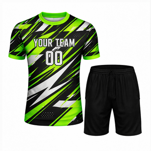 เสื้อและกางเกงขาสั้นผู้ชายไซส์ใหญ่ พิมพ์ลายแบบซับลิเมชั่น ระบายอากาศได้ดี สำหรับเล่นกีฬา - Product Image 4